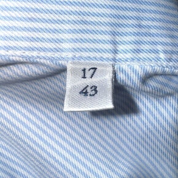 Stenstroms Bengal Stripe Fitted Body Twofold Cotton Super Dress Shirt 17 XL - Picture 3 of 9